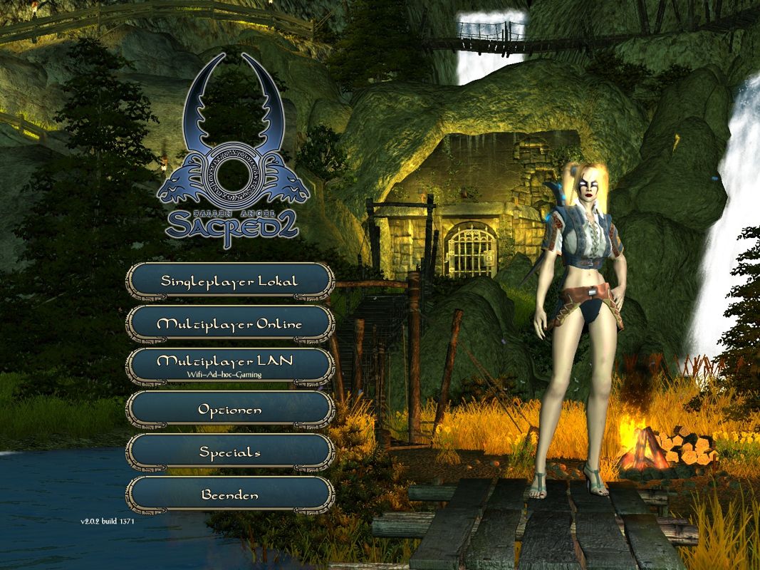 Sacred 2: Fallen Angel (Windows) screenshot: Main Menu