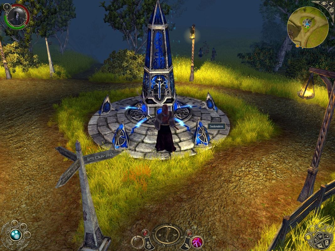 Sacred 2: Fallen Angel (Windows) screenshot: Soul stones work as respawnpoints once activated.