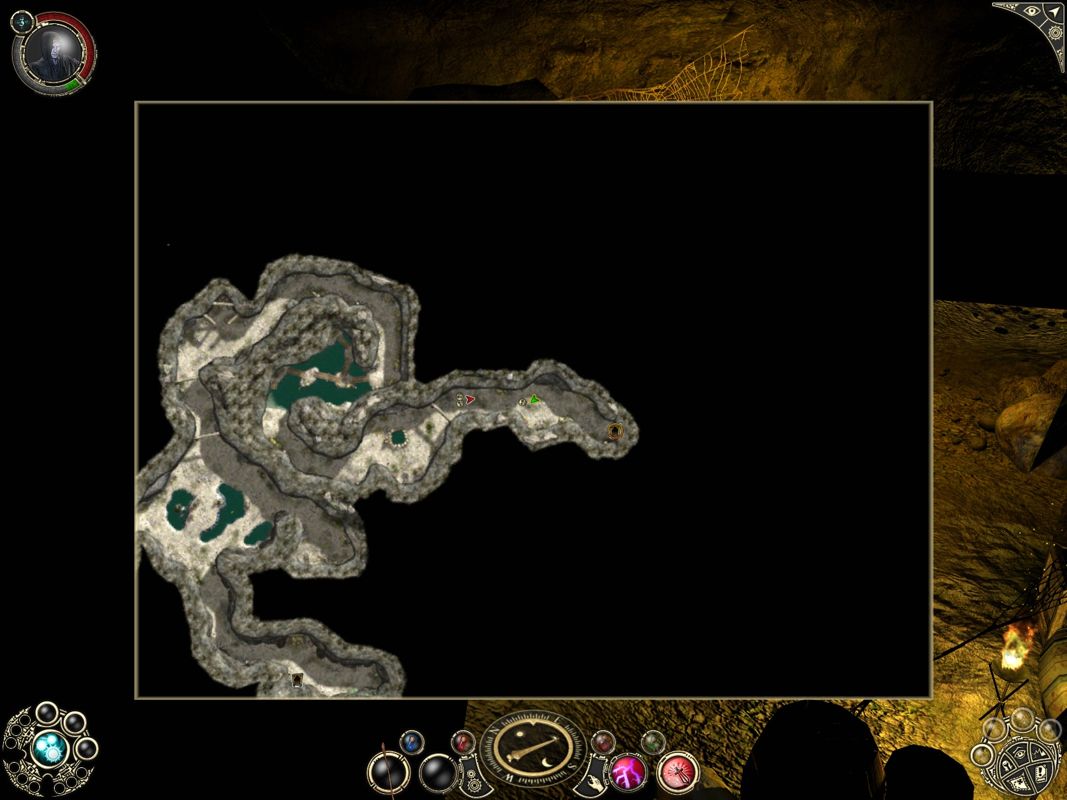 Sacred 2: Fallen Angel (Windows) screenshot: The mini map can be enlarged.