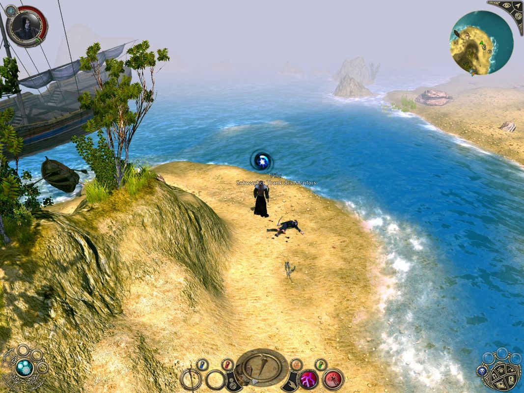 Sacred 2: Fallen Angel (Windows) screenshot: Nice view into the fog.