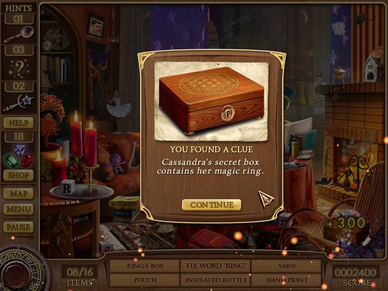 Cassandra's Journey: The Legacy of Nostradamus (Windows) screenshot: Secret box