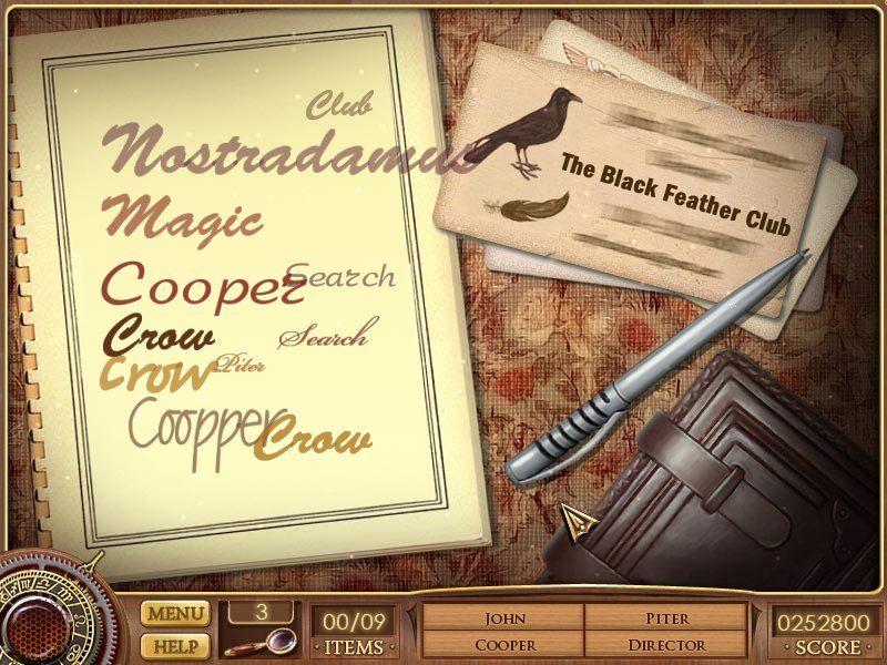 Cassandra's Journey: The Legacy of Nostradamus (Windows) screenshot: Vanishing words