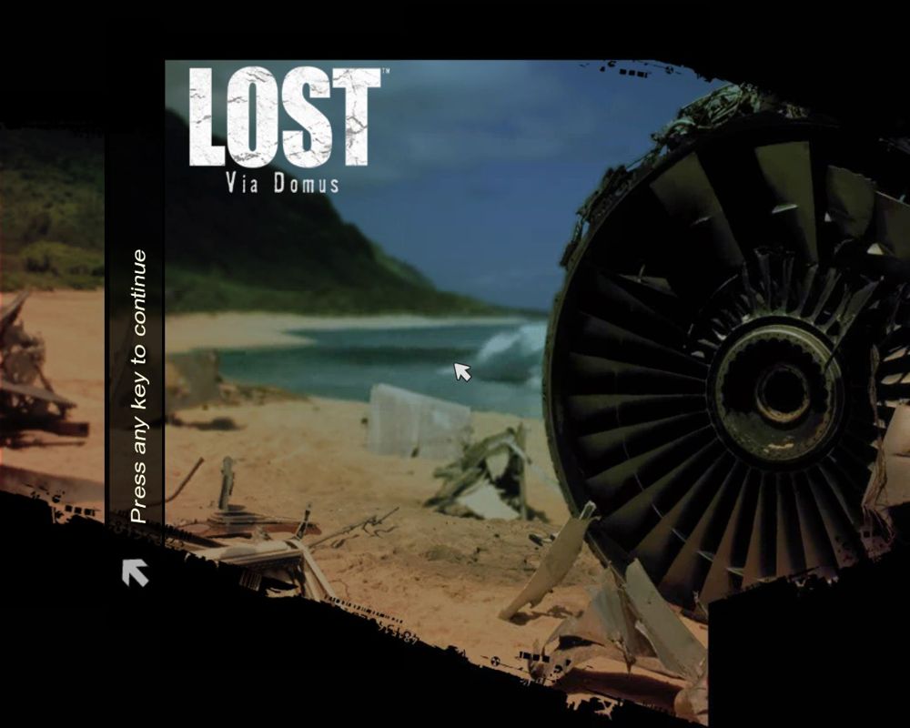 Lost: Via Domus - The Video Game (Windows) screenshot: Title screen