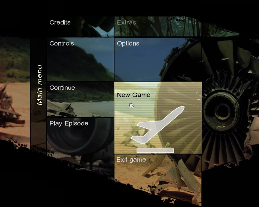 Lost: Via Domus - The Video Game (Windows) screenshot: Main menu
