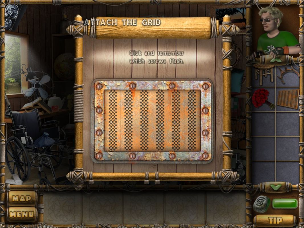 The Treasures of Mystery Island (Windows) screenshot: Simon puzzle