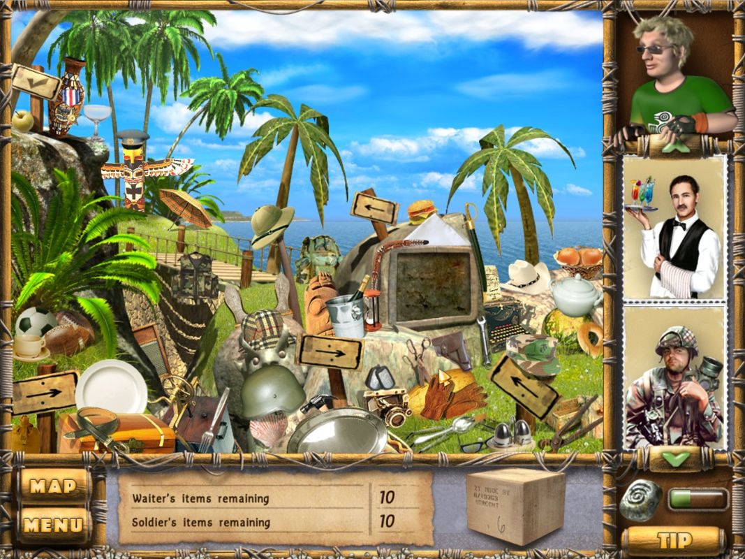 The Treasures of Mystery Island (Windows) screenshot: Shore
