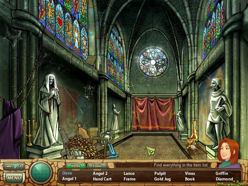 Samantha Swift and the Hidden Roses of Athena (Windows) screenshot: Church