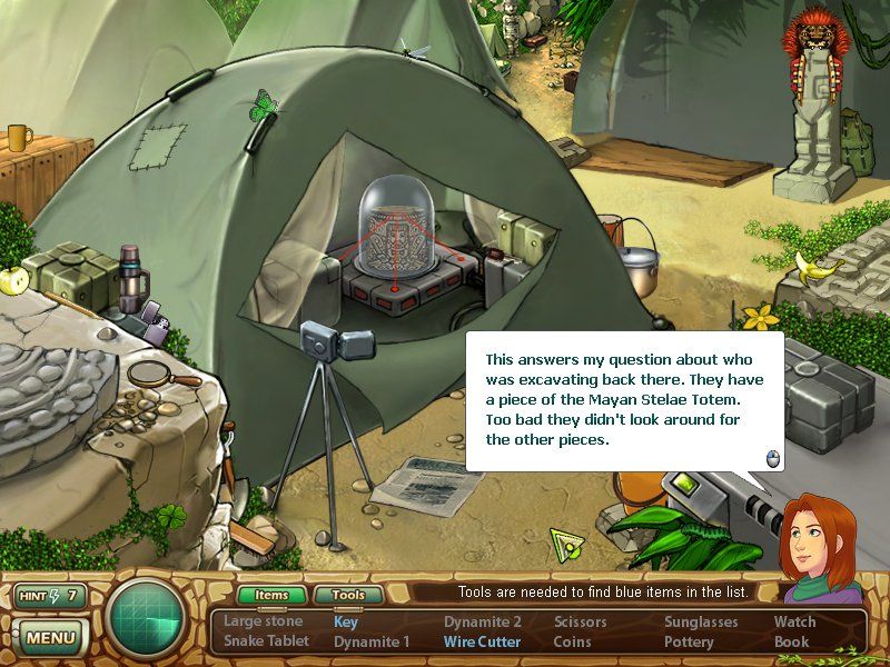 Samantha Swift and the Hidden Roses of Athena (Windows) screenshot: Tent