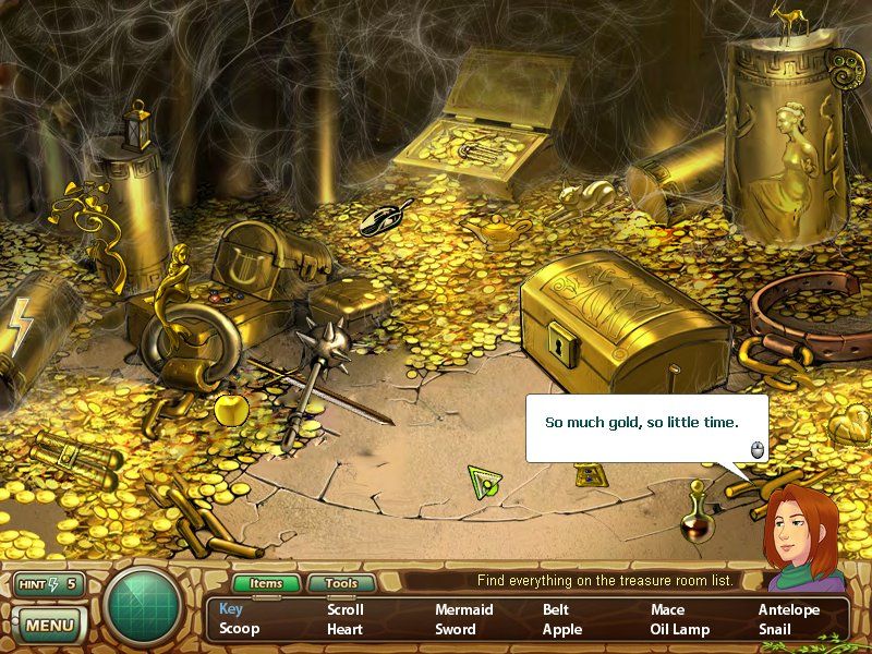 Samantha Swift and the Hidden Roses of Athena (Windows) screenshot: Treasure room