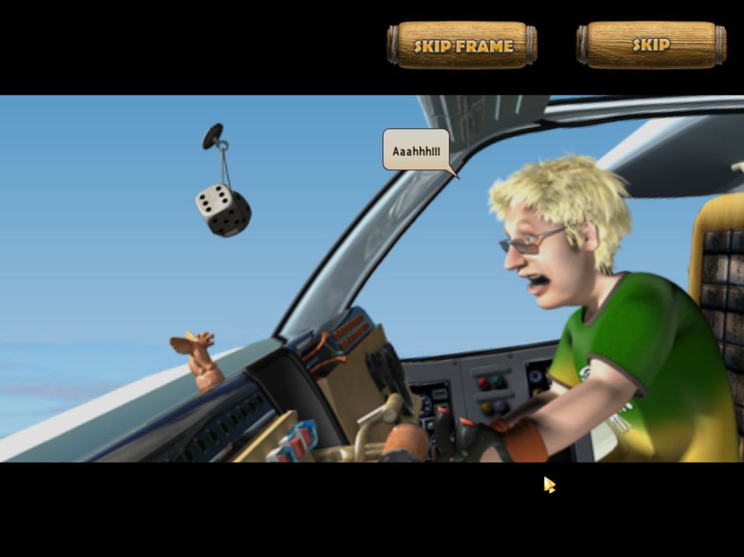 The Treasures of Mystery Island (Windows) screenshot: Plane crash