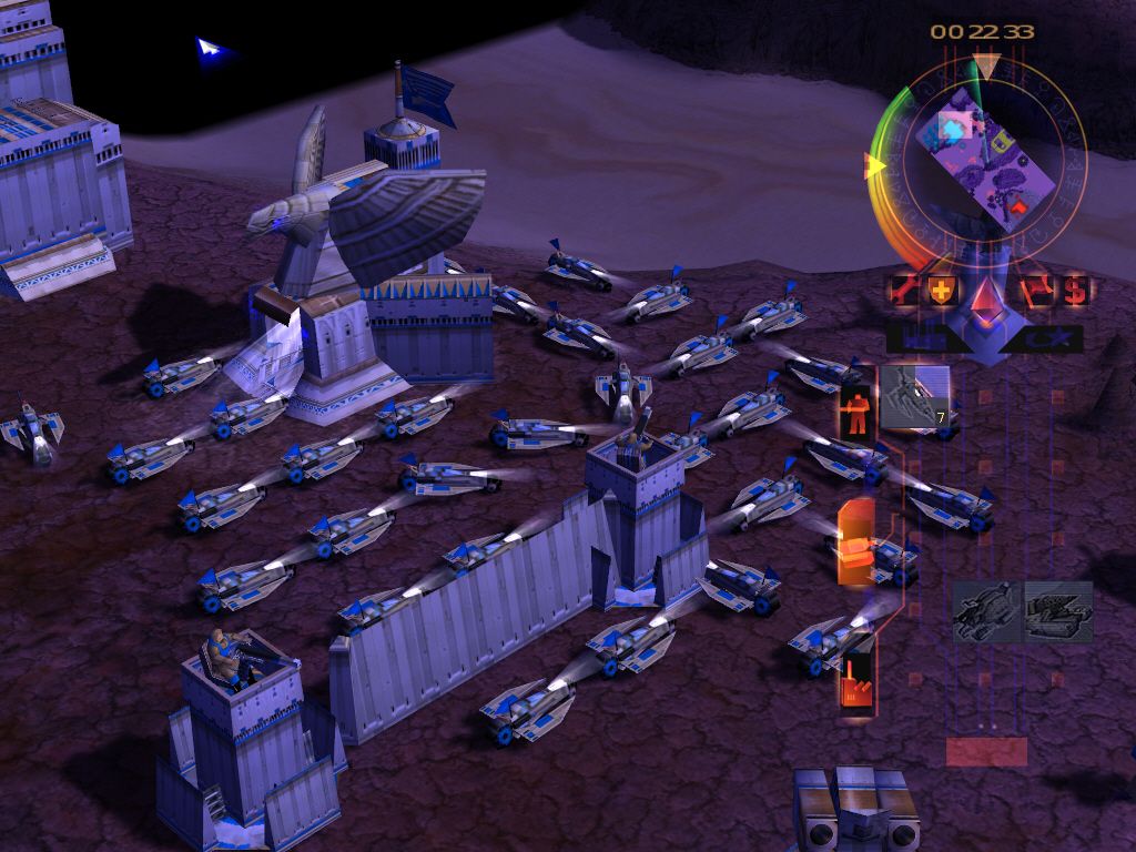 Emperor: Battle for Dune (Windows) screenshot: Sand Bikes ready to attack