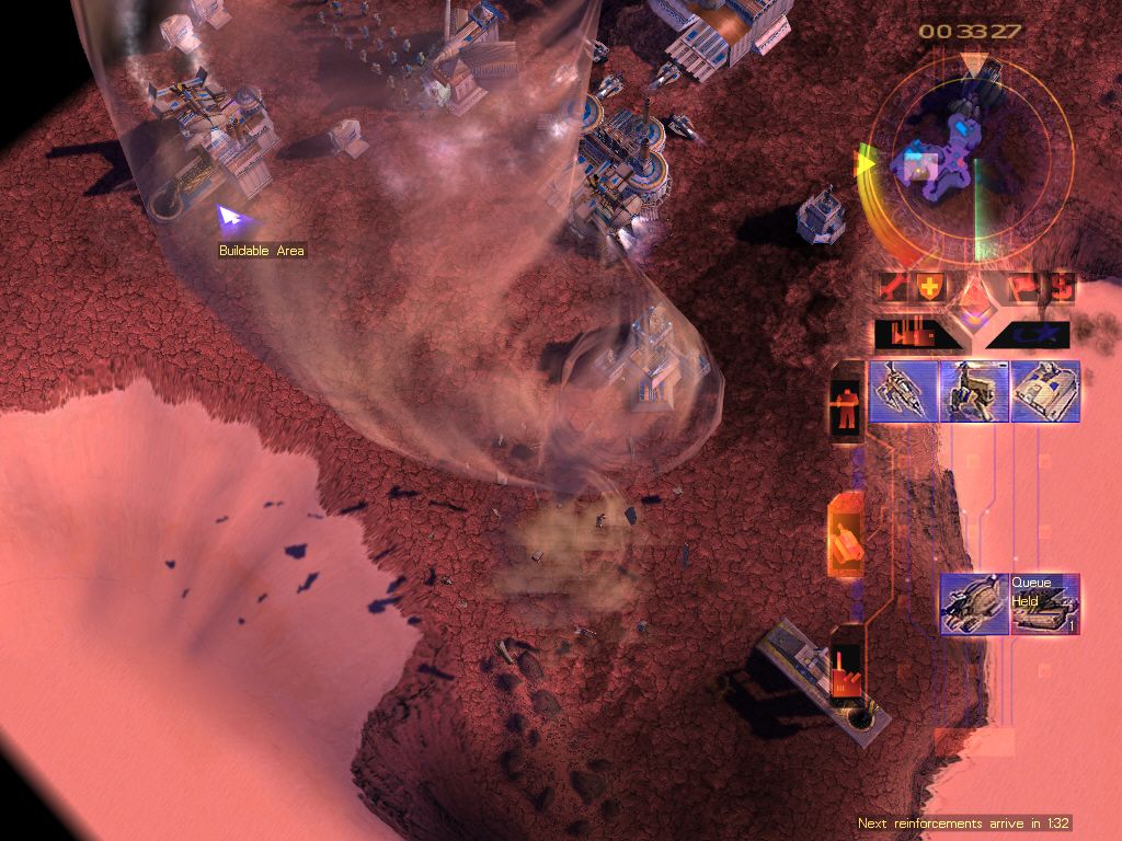 Emperor: Battle for Dune (Windows) screenshot: Sandstorm is real