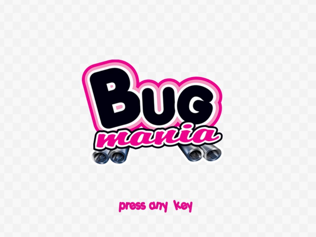 Bug Mania (Windows) screenshot: Title screen.