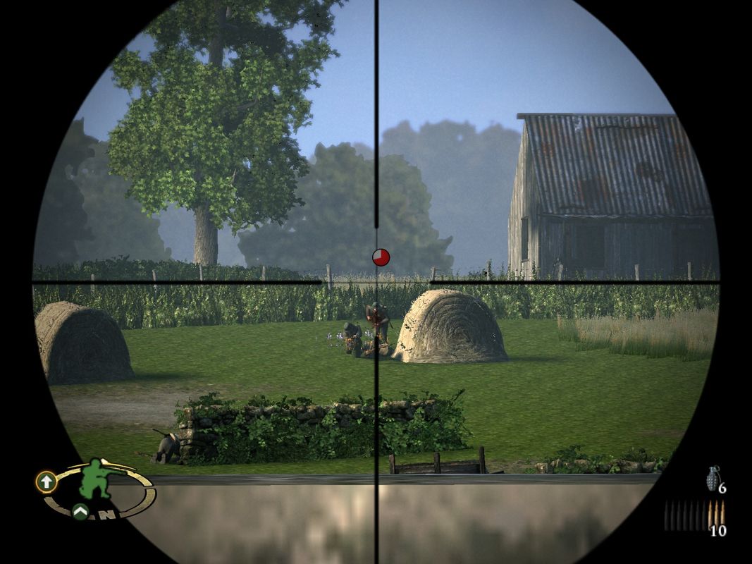 Brothers in Arms: Hell's Highway (Windows) screenshot: Like fishing in a barrel...