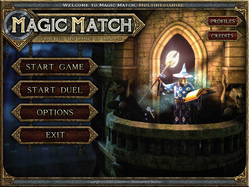Magic Match: Journey to the Lands of Arcane (Windows) screenshot: Title screen