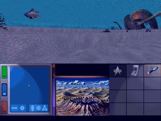 Star Trek: Generations (Windows) screenshot: Data can't swim under water.
