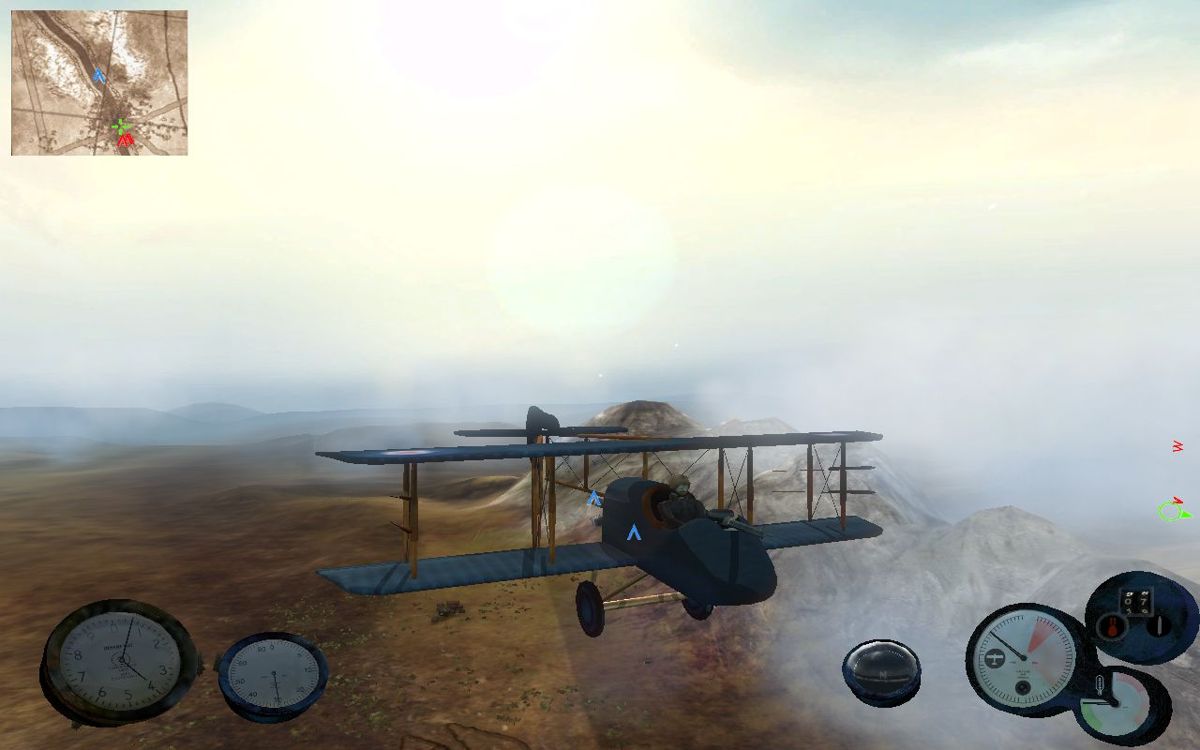 Wings of Honour: Battles of the Red Baron (Windows) screenshot: The external cycling view.