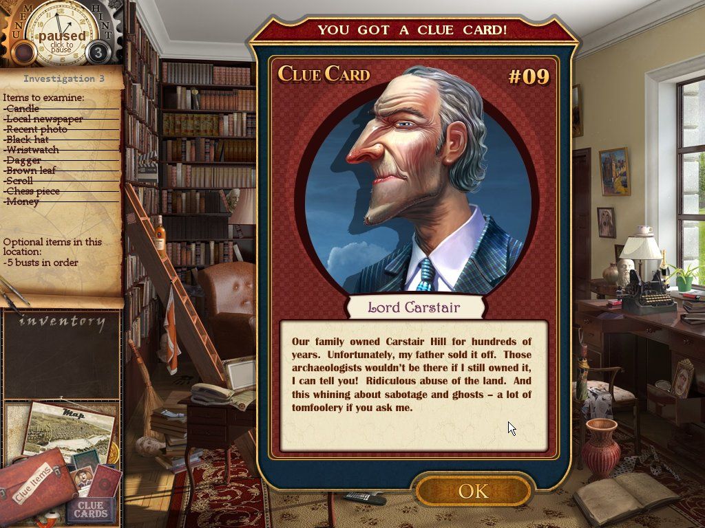 Dr. Lynch: Grave Secrets (Windows) screenshot: Lord Carstair