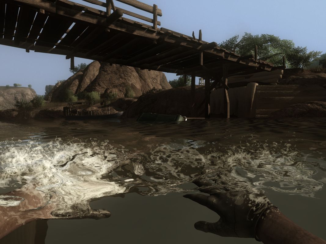 Far Cry 2 (Windows) screenshot: It wasn't me! I swear!