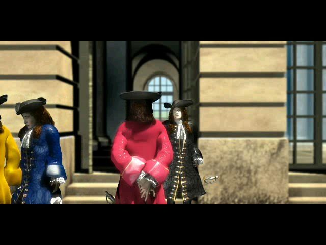 Versailles II: Testament of the King (Windows) screenshot: You will escort Spanish ambassador to the Royal Gardens.