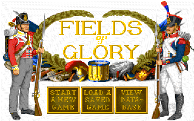 Fields of Glory (DOS) screenshot: Main menu