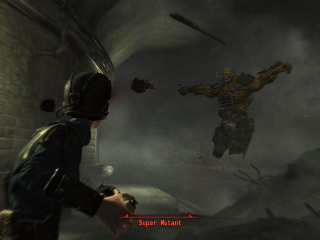 Fallout 3 (Windows) screenshot: And the grenade makes BOOOOM!