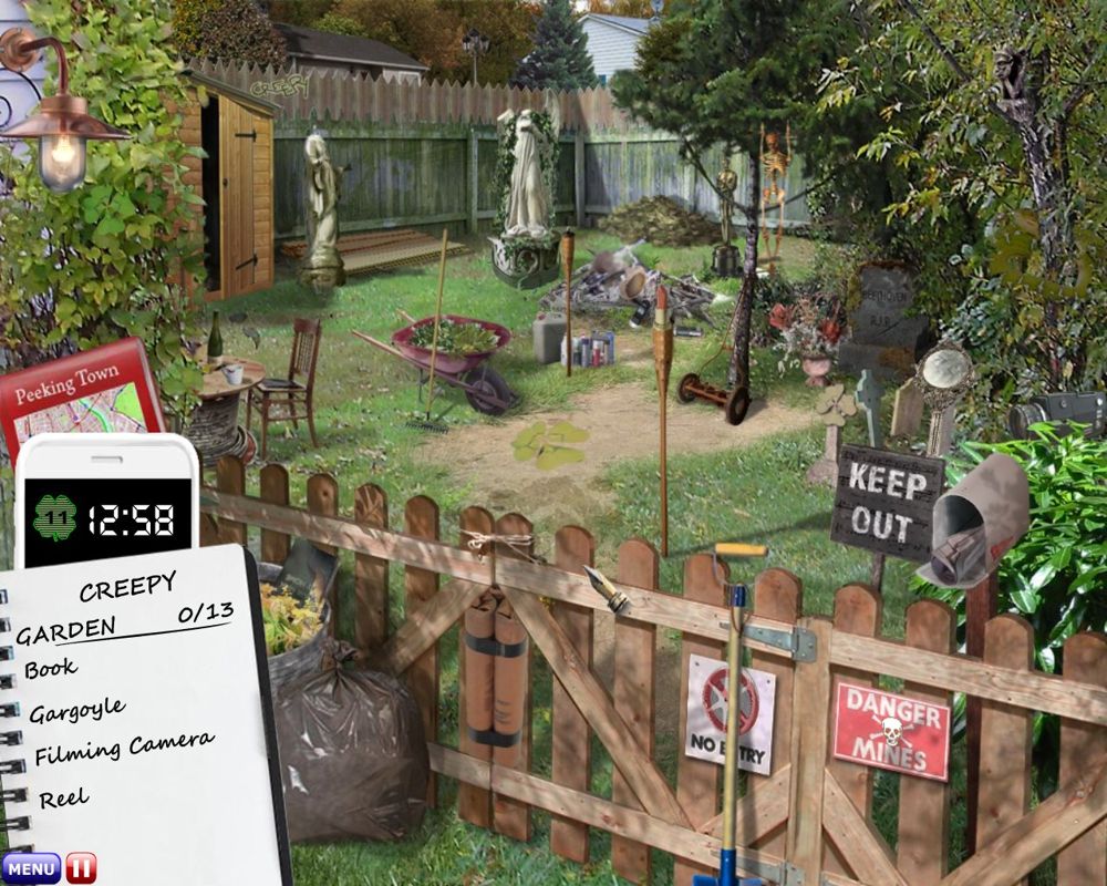 Miss Teri Tale: Vote 4 Me! (Windows) screenshot: Creepy garden.