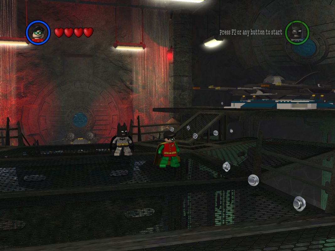 LEGO Batman: The Videogame (Windows) screenshot: Welcome to the Bat Cave.