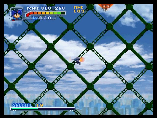 Bangai-O (Nintendo 64) screenshot: Flying Around