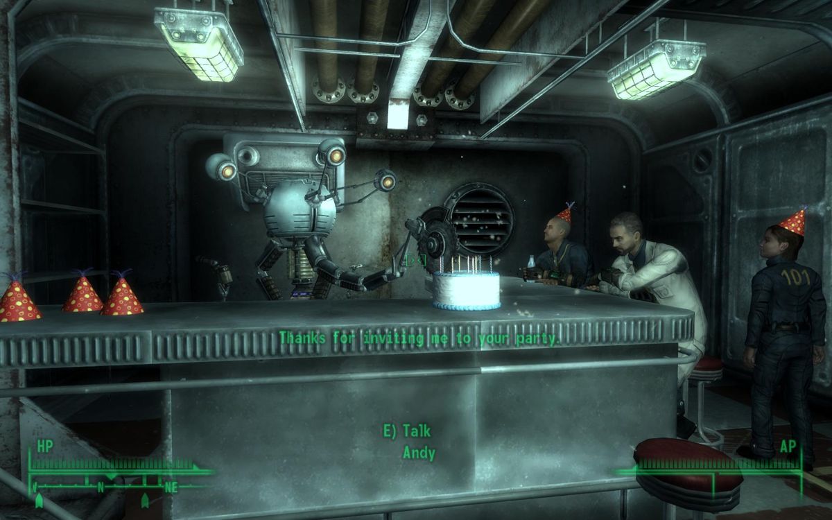 Fallout 3 (Windows) screenshot: Clumsy robot