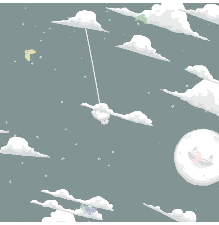 Aether (Windows) screenshot: Travelling through the sky.