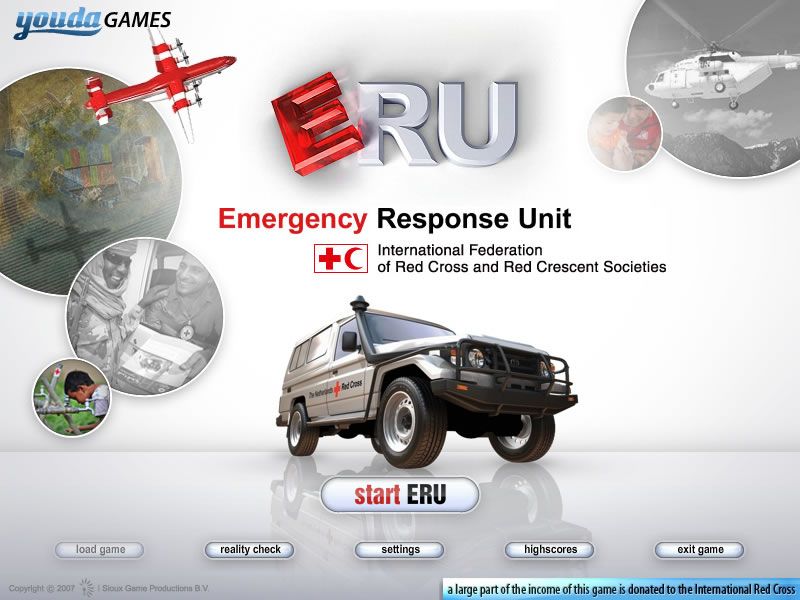 ERU: Emergency Response Unit (Windows) screenshot: Main menu