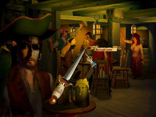 Buccaneer (Windows) screenshot: In a tavern