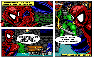 The Amazing Spider-Man and Captain America in Dr. Doom's Revenge! (DOS) screenshot: Comics sheet