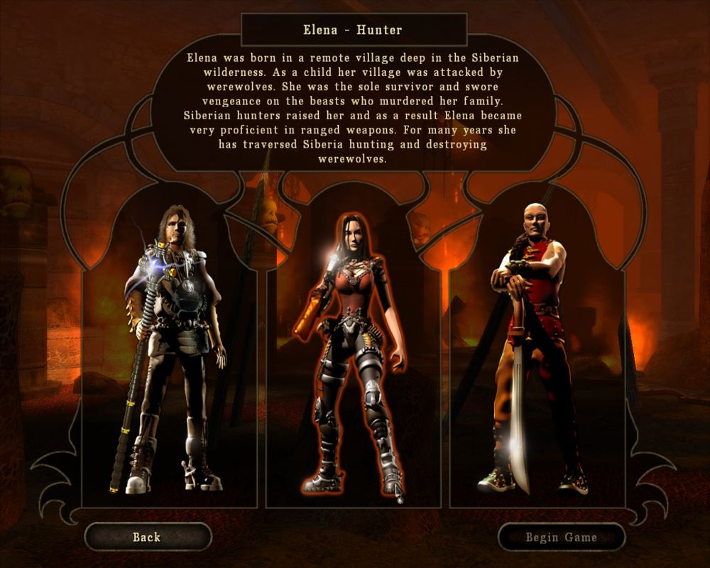 The Chosen: Well of Souls (Windows) screenshot: Choose a character.