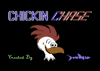 Chicken Chase (Commodore 64) screenshot: Title