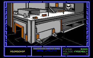 The Punisher (DOS) screenshot: Warehouse (EGA)