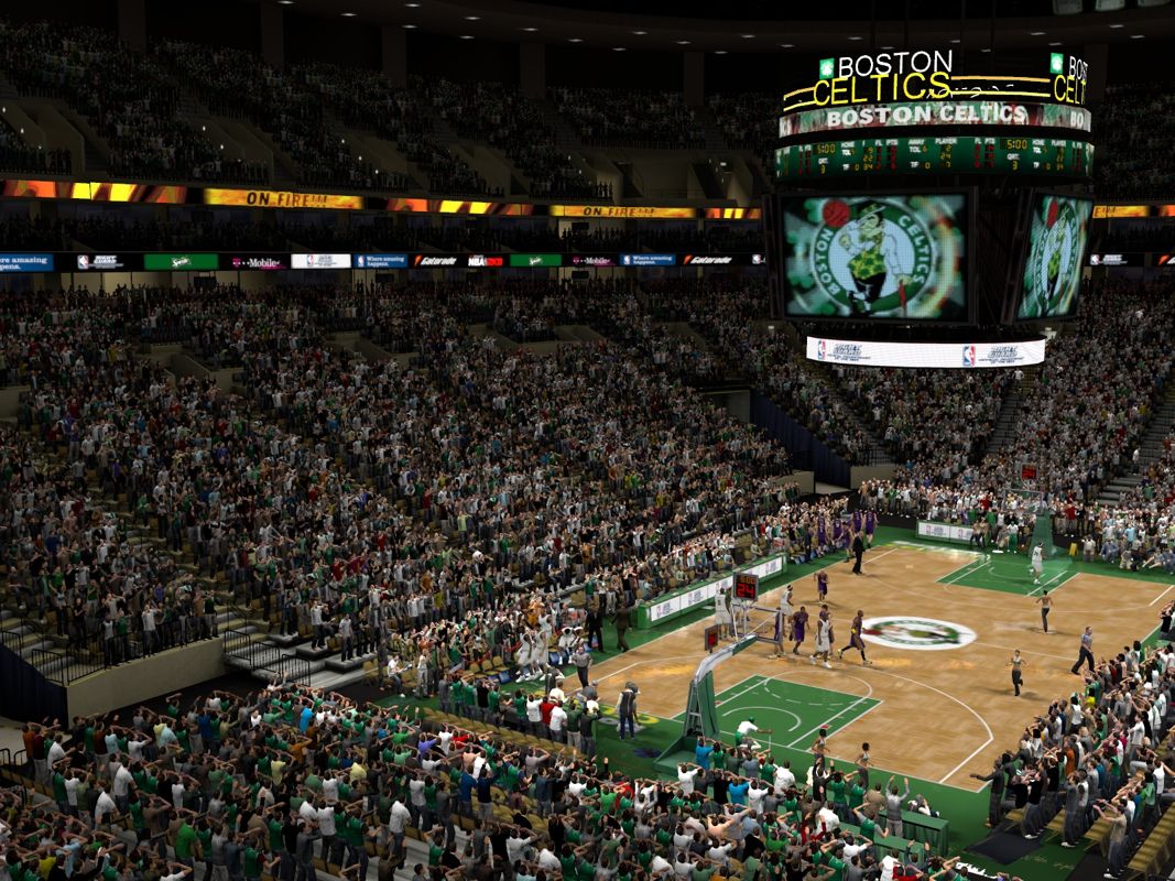 NBA 2K9 (Windows) screenshot: A nice look into the stadium