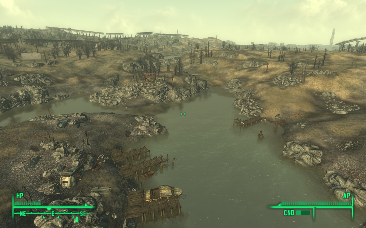 Fallout 3 (Windows) screenshot: You've got a nice overview from up here.