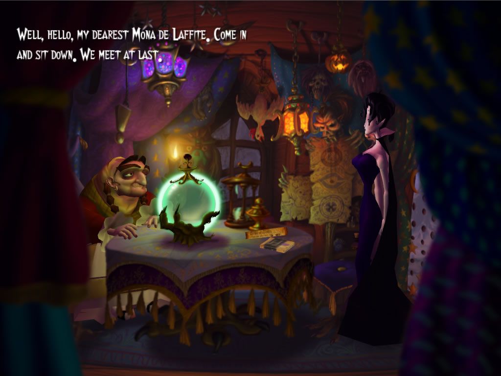 A Vampyre Story (Windows) screenshot: Hello... Voodoo Lady?