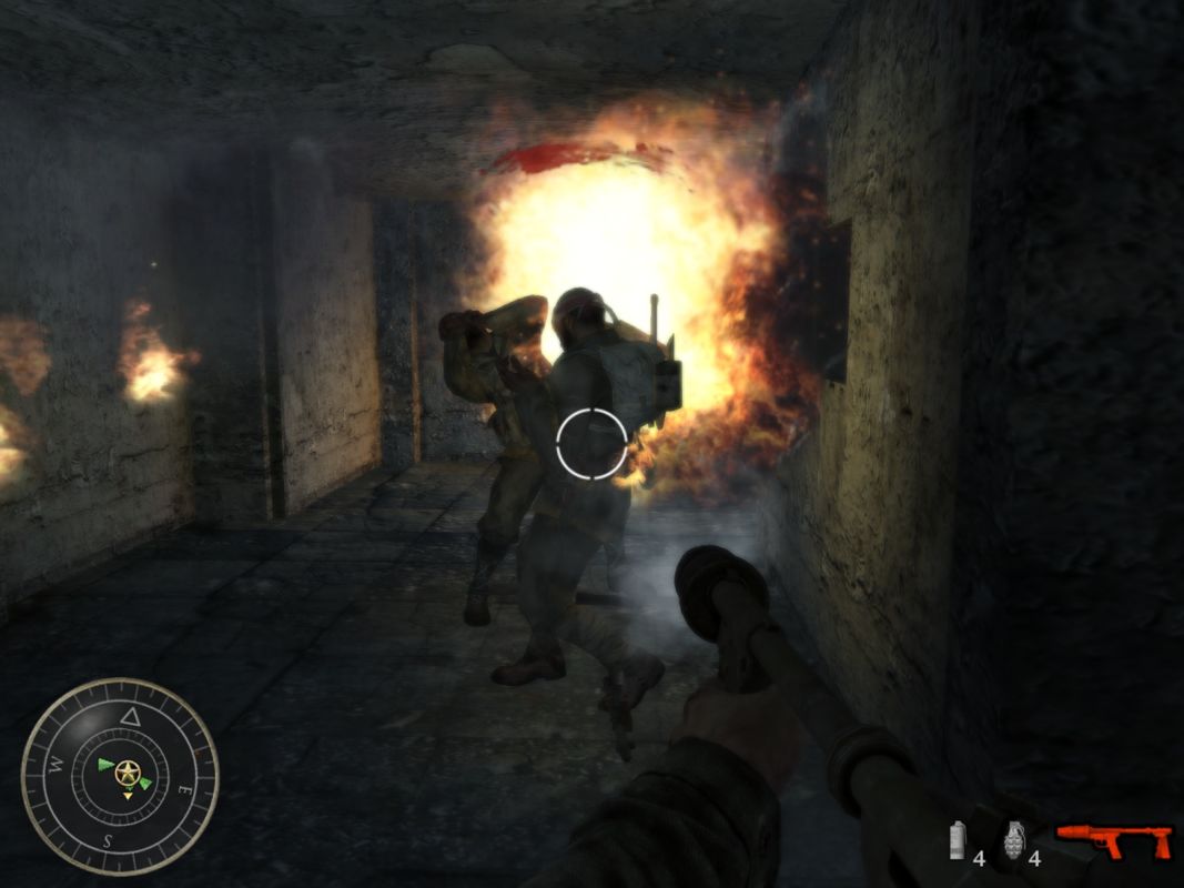 Call of Duty: World at War (Windows) screenshot: Roast beef anyone?