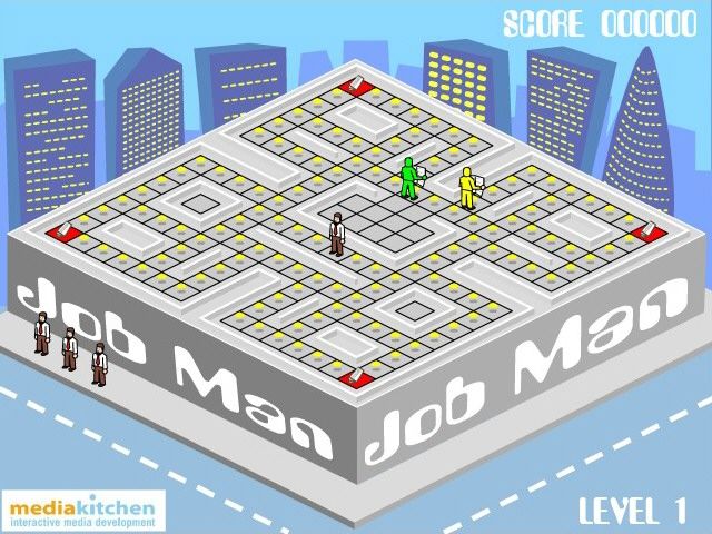 Job Man (Browser) screenshot: And there we have the game. Nothing spectacular new, though.