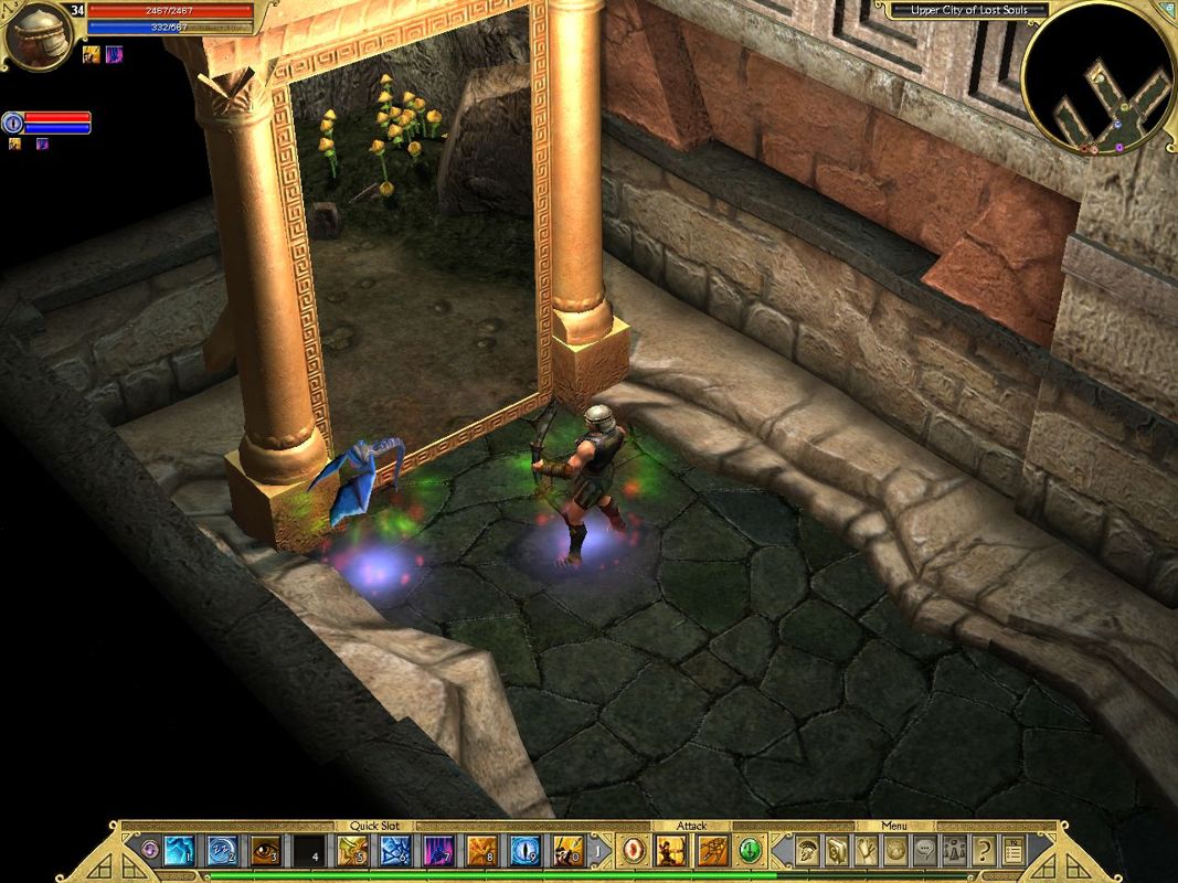 Titan Quest: Immortal Throne (Windows) screenshot: A doorway to a nicer place