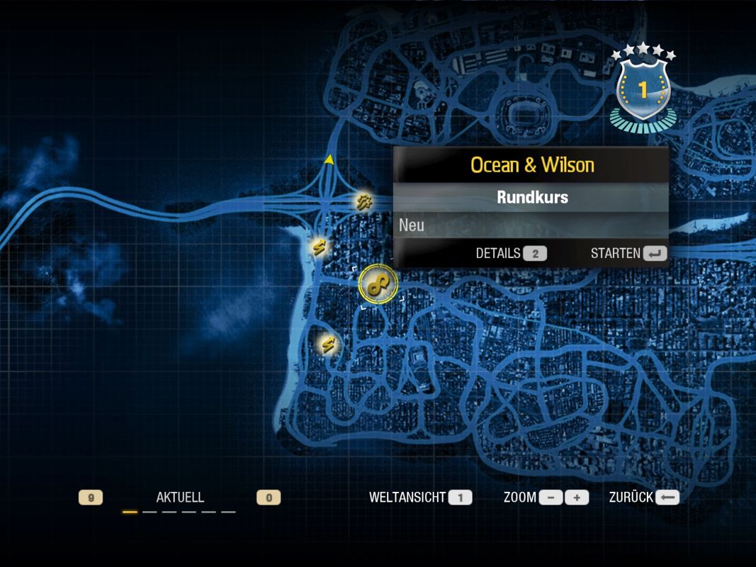 Need for Speed: Undercover (Windows) screenshot: The overview map