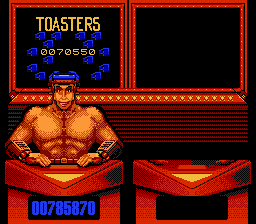Smash T.V. (NES) screenshot: Statistics