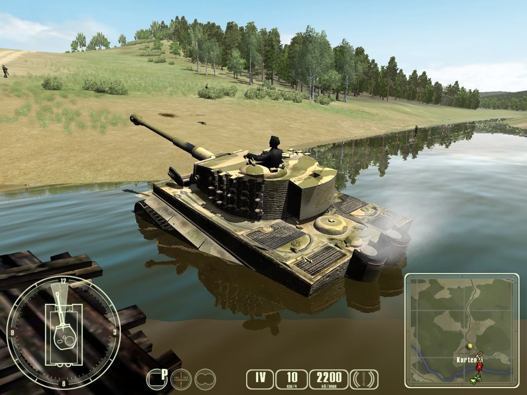 WWII Battle Tanks: T-34 vs. Tiger (Windows) screenshot: Well... the game has a bad side.