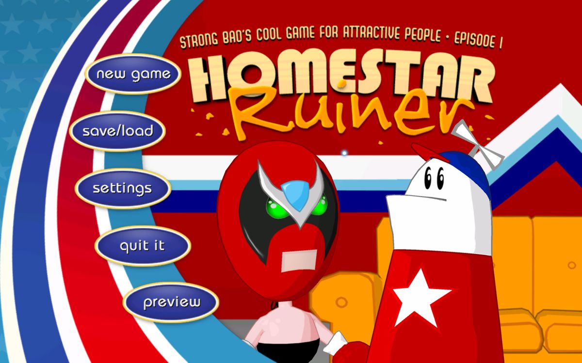 Strong Bad's Cool Game for Attractive People: Episode 1 - Homestar Ruiner (Windows) screenshot: Title screen
