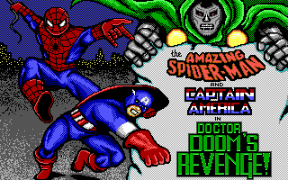 The Amazing Spider-Man and Captain America in Dr. Doom's Revenge! (DOS) screenshot: Title screen