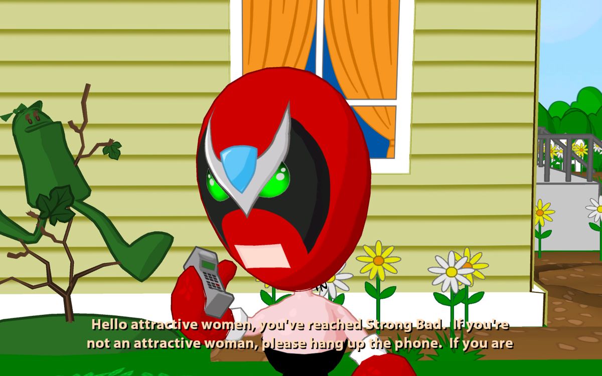 Strong Bad's Cool Game for Attractive People: Episode 1 - Homestar Ruiner (Windows) screenshot: Making a call.