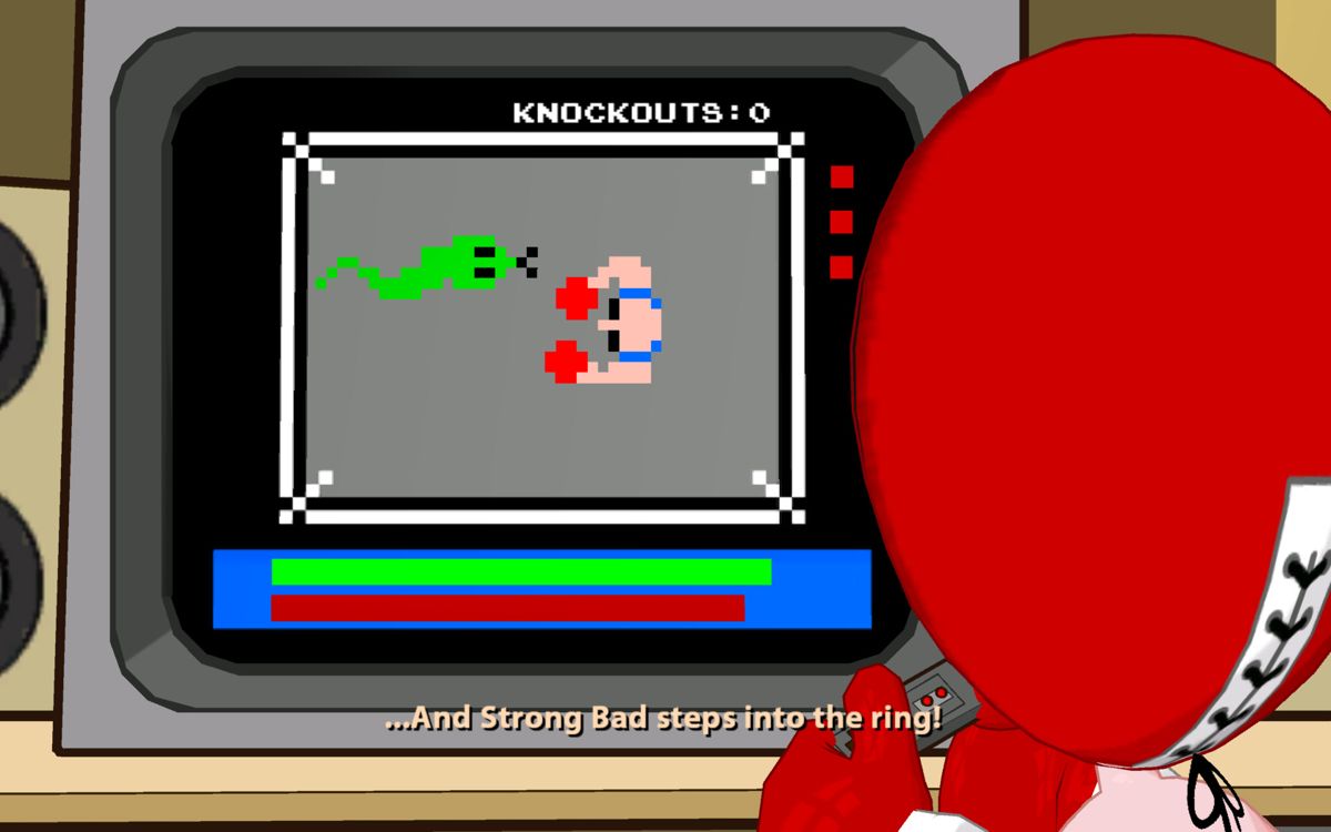 Strong Bad's Cool Game for Attractive People: Episode 1 - Homestar Ruiner (Windows) screenshot: An amazing Snake Boxer 5 video game!
